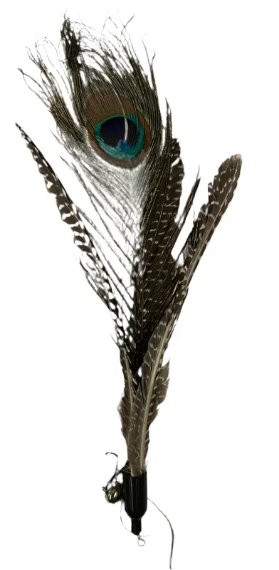 Peacock Feather Wand Attachment Cat Toy