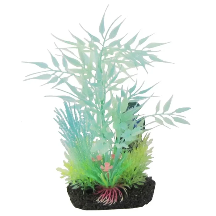 Penn-Plax Bamboo Leaf Glow Plant, Small
