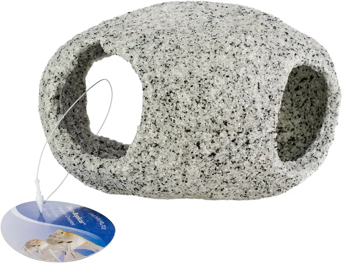 Penn-Plax Deco-Replicas Granite Aquarium Ornament & Hideaway – Realistic Stone Appearance – Safe For Freshwater And Saltwater Tanks – Large Size