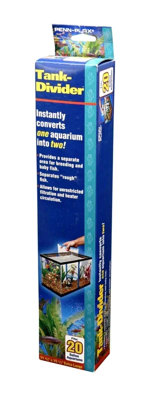 Penn-Plax Extra Large Tank-Divider – Keep Fish Separated In One Tank – Perfect For 20 Gallon Aquariums