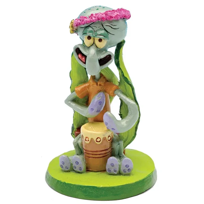 Penn-Plax Officially Licensed Spongebob Squarepants Aquarium Ornament – Squidward (Mini/Small Size) – Perfect For Freshwater And Saltwater Tanks