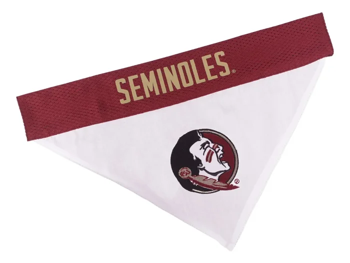 Pets First Collegiate Pet Accessories, Reversible Bandana, Florida State Seminoles, Large/X-Large