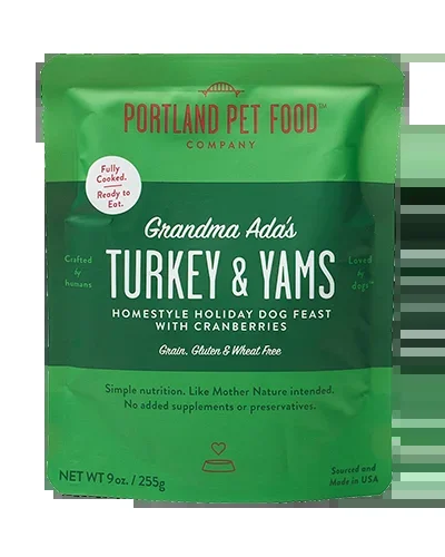 Portland Pet Company Grandma Adas Turkey and Yams – 9 oz Dry Dog Food
