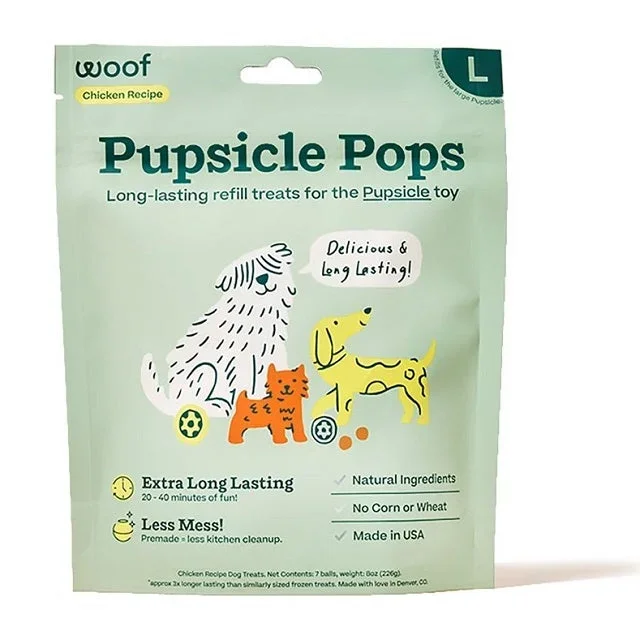 Pupsicle Pops Long-Lasting Refill Treats for the Pupsicle Toy, Chicken Flavor