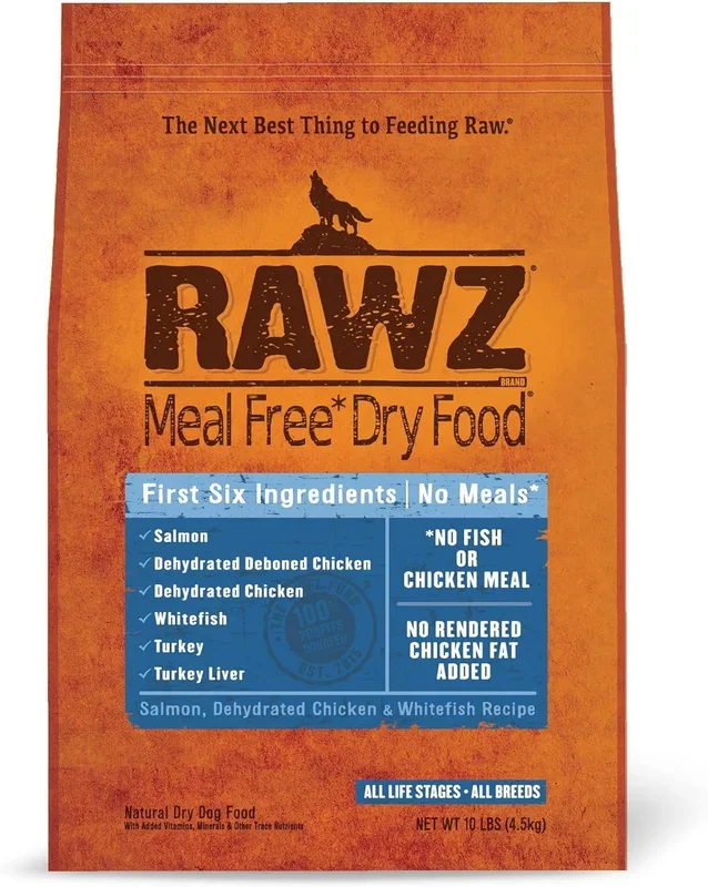 Rawz – Salmon, Chicken & Whitefish Dry Dog Food