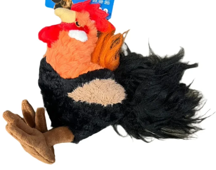 Realistic Plush Rooster Dog Toy
