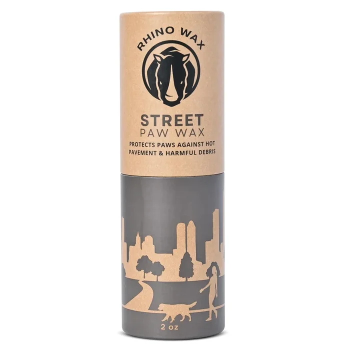 Rhino Wax – Dog Paw Street Wax 2Oz – Use Before Taking Dogs On Hot Streets Or Pavement – Balm Protects Against Hot Surfaces, Roc