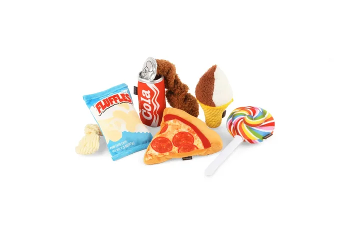 Snack Attack Plush Dog Toys MINI
