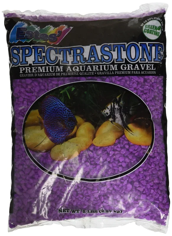Spectrastone Permaglo Lavender Aquarium Gravel For Freshwater Aquariums, 5-Pound Bag