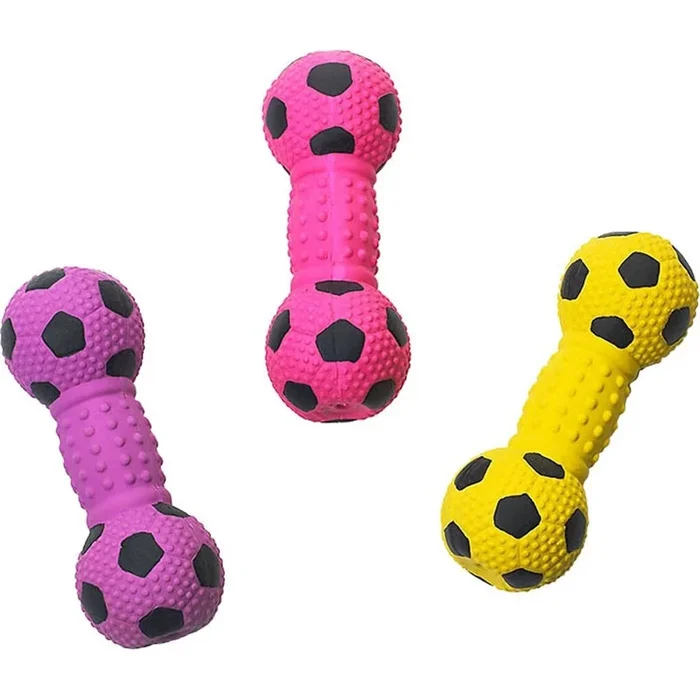 Spot Stuffed Latex Soccer Ball Dumbbell