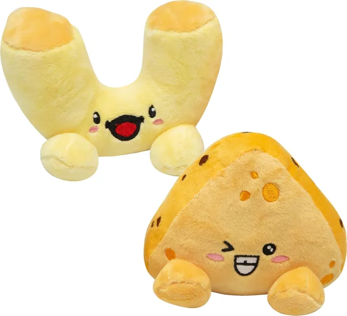 SUNGAROOZ MAC AND CHEESE PLUSH DOG TOYS