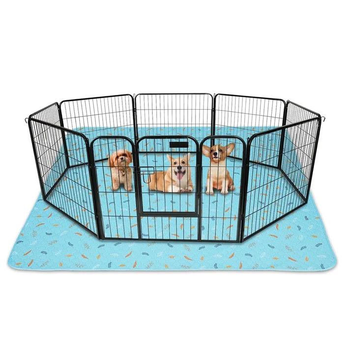 Sunheir Washable Pee Pads For Dogs 72’X72′, Extra Large Reusable Puppy Pads Pet Training Pads For Dog Playpen, Waterproof Pee