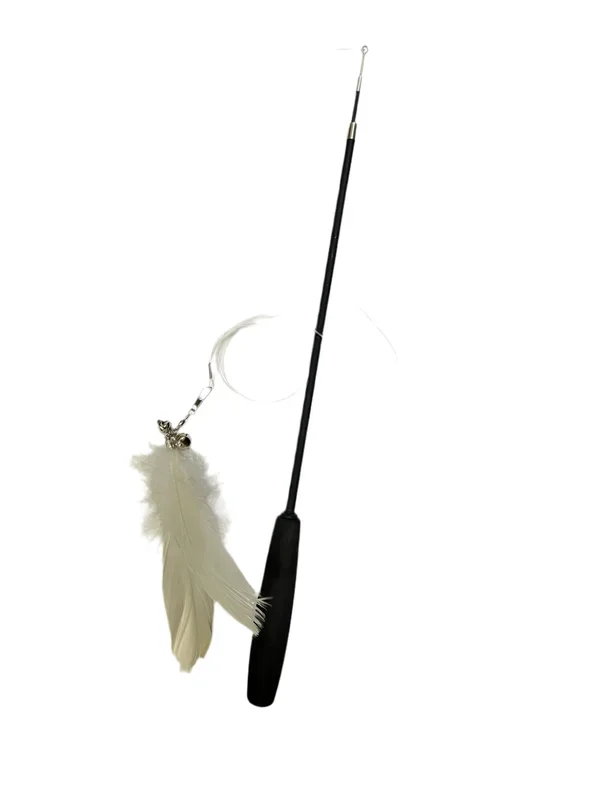 Telescoping Cat Wand Toy for Interactive Play and Exercise Two sizes 38″ and 70″