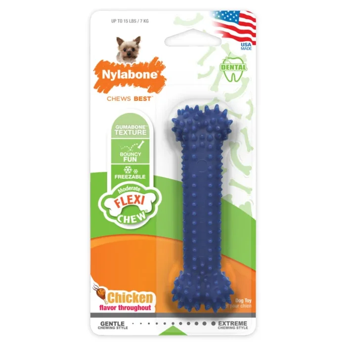 Textured Dog Dental Chew Toy – MODERATE FLEXI CHEW (Chicken Flavor)
