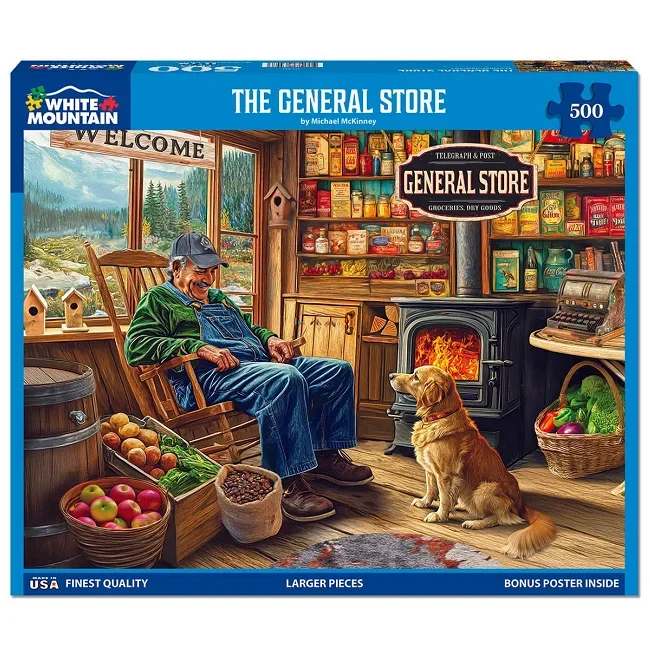 The General Store Puzzle 500 Piece White Mountain Puzzles