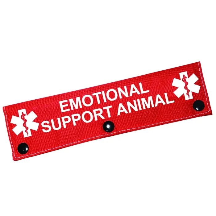 Therapy Service Dog Leash Sleeve Emotional Support Animal Dog Leash Wrap Wrap Alert Hanging Id Patch Tag Pet Birthday Gift(Emotional Support-Sleeve)