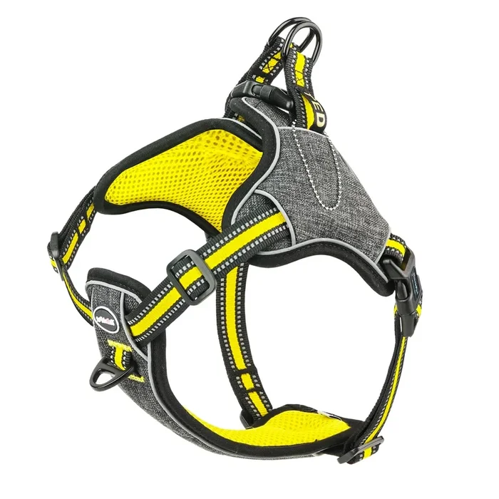 ThinkPet Step in Dog Harness for Large Dogs No Pull, Front Clip No Choke Free Escape Proof Padded Breathable Reflective Halter f