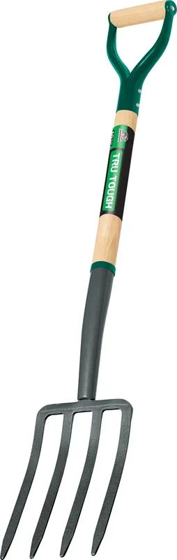 Tru Tough 4 Tine Spading Fork W/D-Grip Handle
