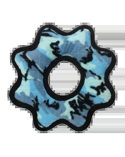 VIP Tuffy Ultimate Gear Camo Blue Ring Squeaky Dog Toy