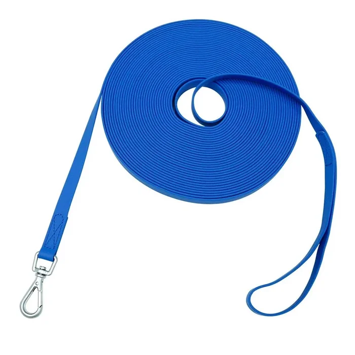 Waterproof Dog Training Leash 50Ft 30Ft 15Ft 10Ft 5Ft Heavy Duty Recall Long Lead For Large Medium Small Dogs (30Ft, Blue)