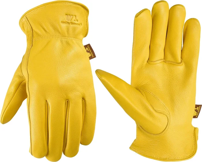 Wells Lamont Mens Deerskin Full Leather Glove (Pack Of 3)