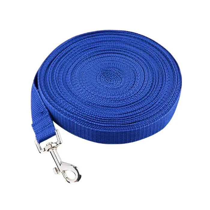 Wzyuan 30Ft Blue Nylon Pet Leash Training Lead (Blue)