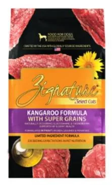 Zignature Dog Dry Select Cuts Kangaroo 4#