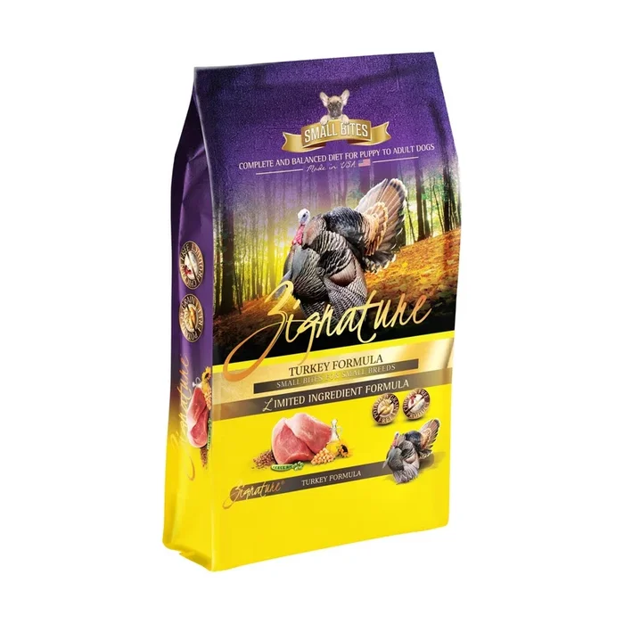 Zignature Small Bites Dry Dog Food – Turkey – 4lb Bag