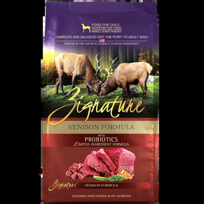 Zignature Venison Formula Dog Food 12.5 lb
