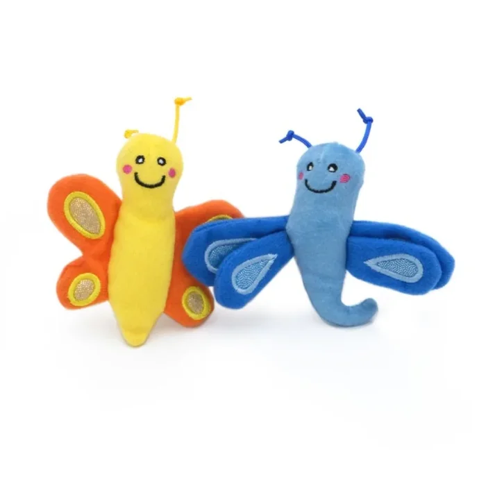 Zippy Claws 2-Pack Butterfly and Dragonfly Cat Toys