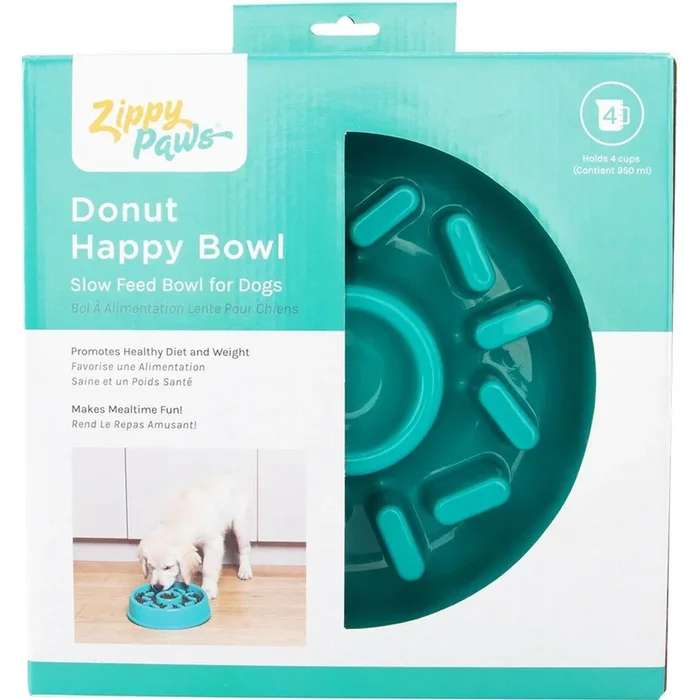 Zippypaws Happy Bowl Slow Feeder Donut